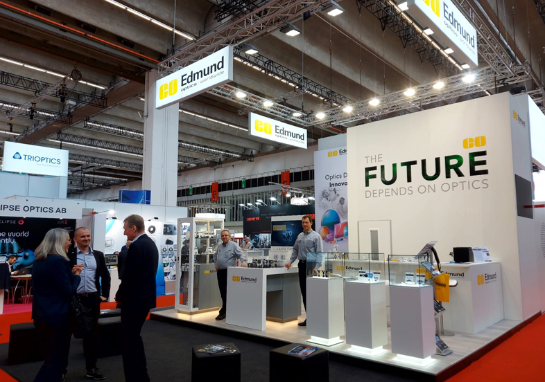Edmund Optics booth at Optatec.