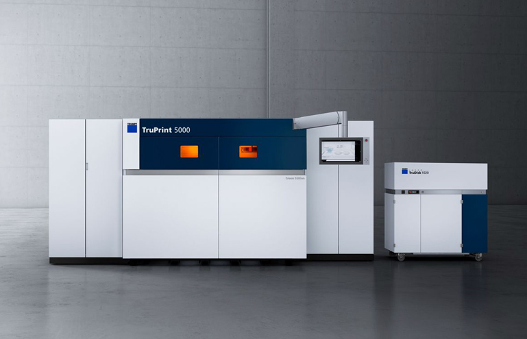 With its green laser, the TruPrint 5000 Green Edition processes copper parts.