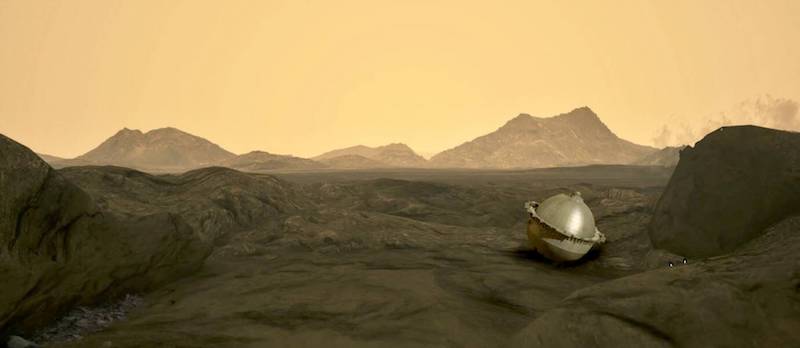 Very atmospheric: Davinci descent sphere