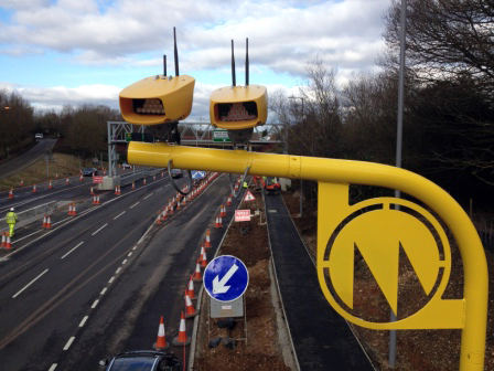 Drive safe: Jenoptik’s Vector Section traffic control system.