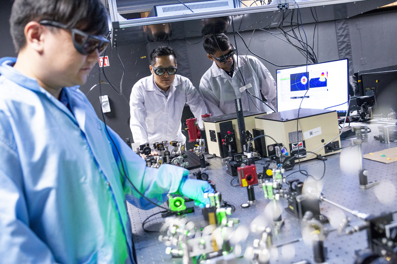 Dr. Deng Ang, Prof. Chang Wonkeun, and Dr. Trivikramarao Gavara.