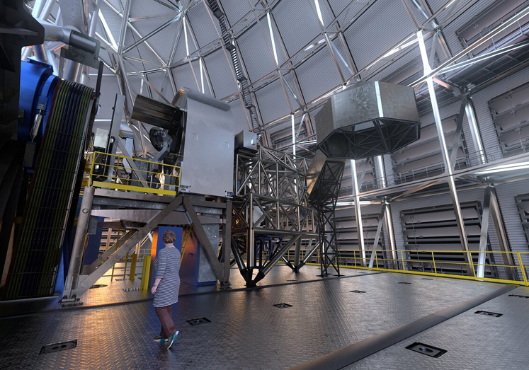 MORFEO’s adaptive optics to measure blurring effect of Earth’s atmosmphere.