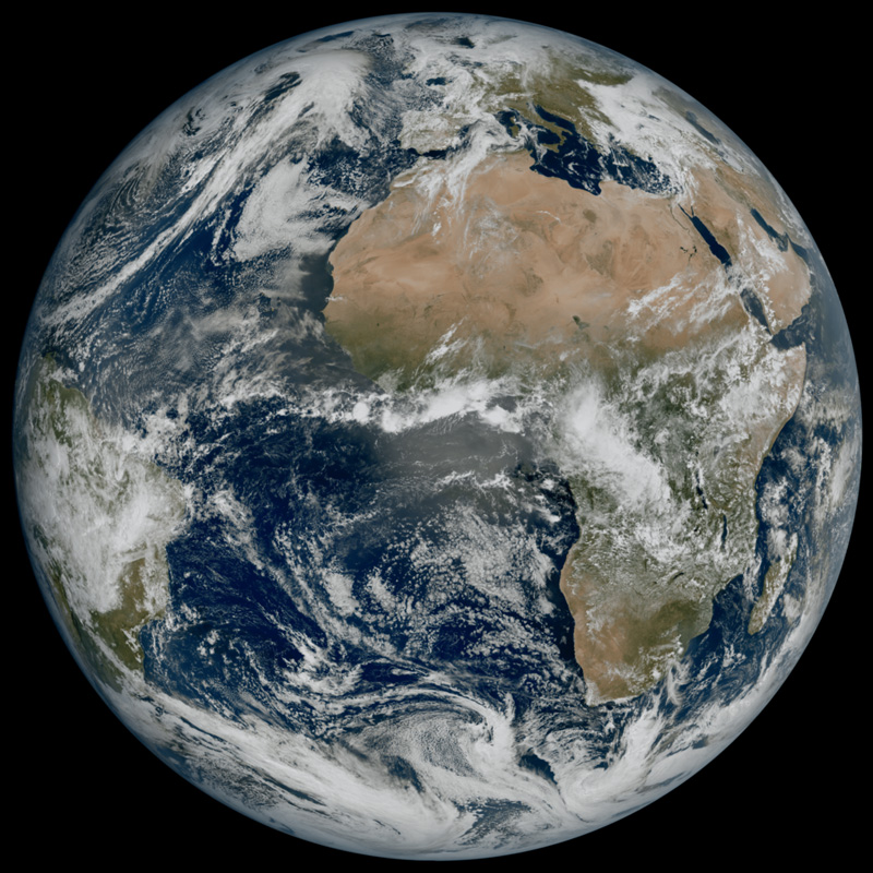 New weather satellite has revealed spectacular images of Earth.