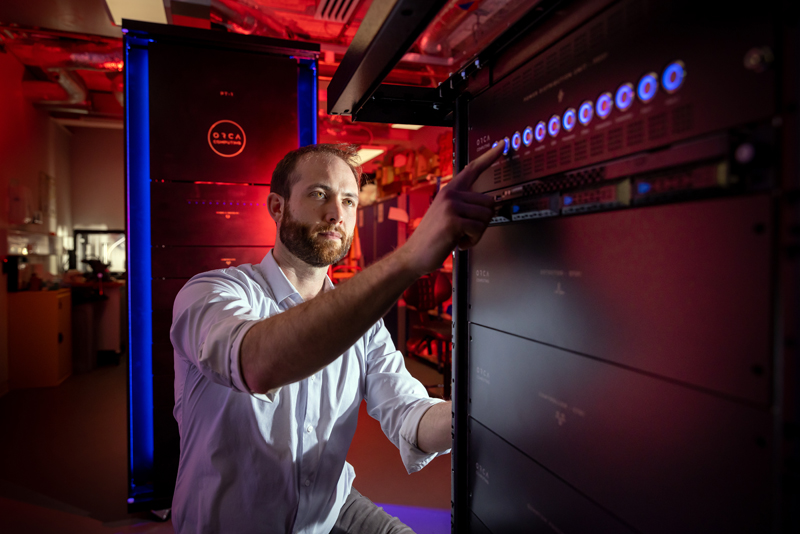 ORCA PT-1 computer in assembly room.
