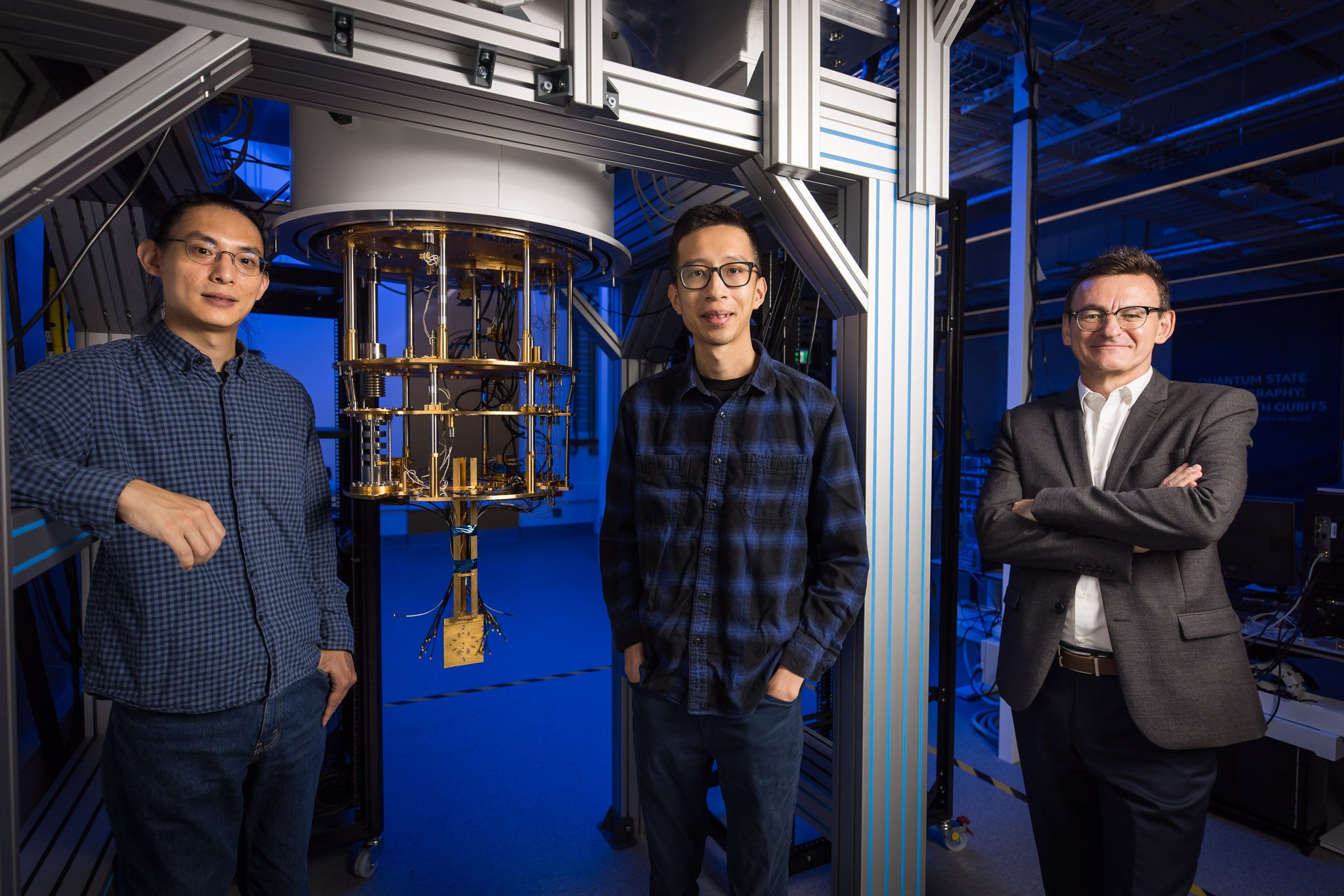 Diraq team: Jonathan Yue Huang, Henry Yang, and Andrew Dzurak.