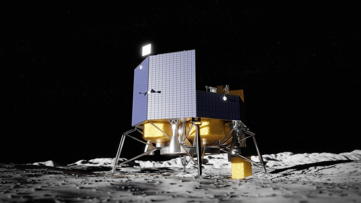 Artistic impression of Astrobotic’s lander “Griffin”.