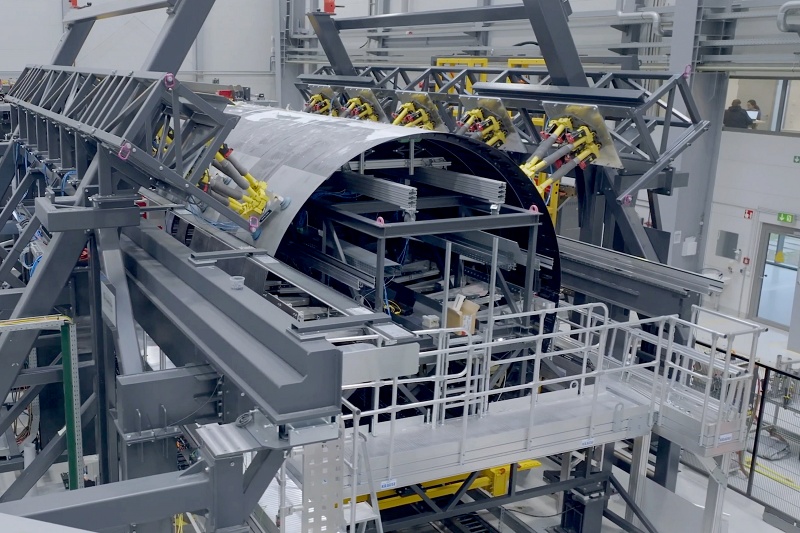 CFRP fuselage section CFRP fuselage section