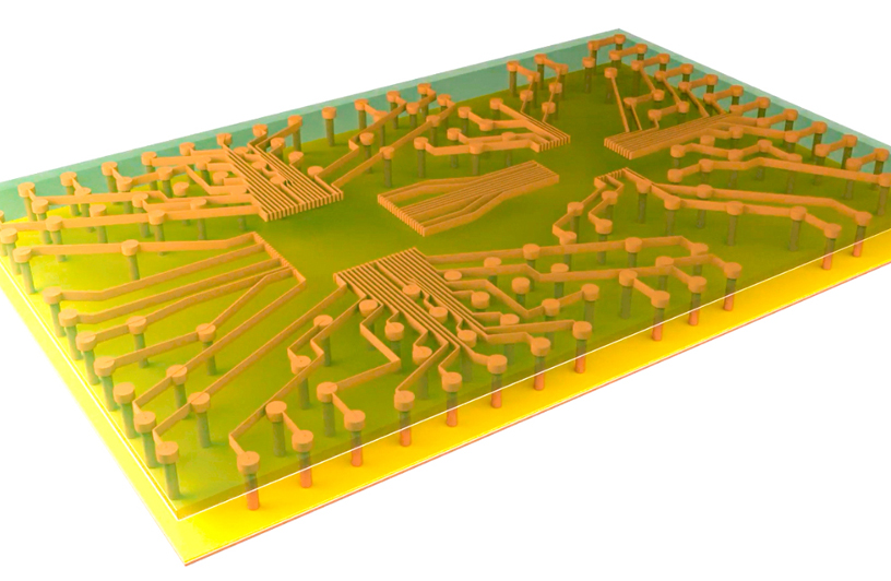 New approach: packaging with glass instead of silicon.