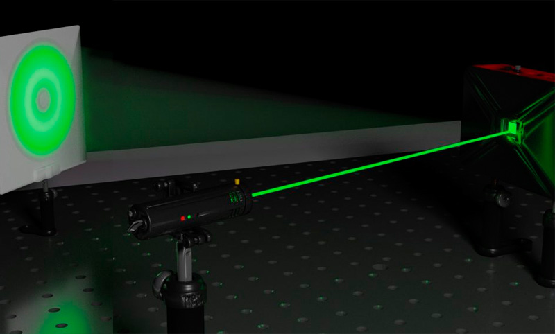 Spatial light modulator creates a Laguerre-Gaussian beam with specific OAM.