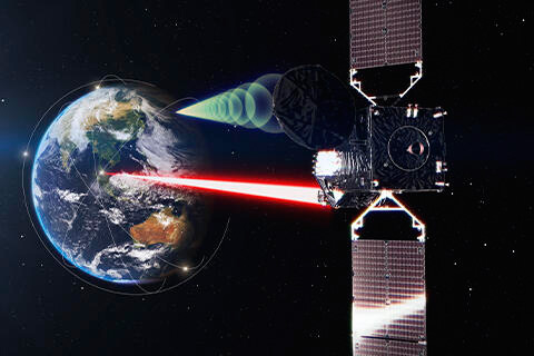 JAXA’s Laser Utilizing Communication System (LUCAS). JAXA’s Laser Utilizing Communication System (LUCAS).