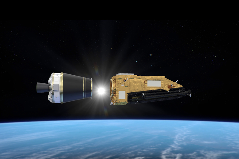 Biomass separates from Vega-C. 