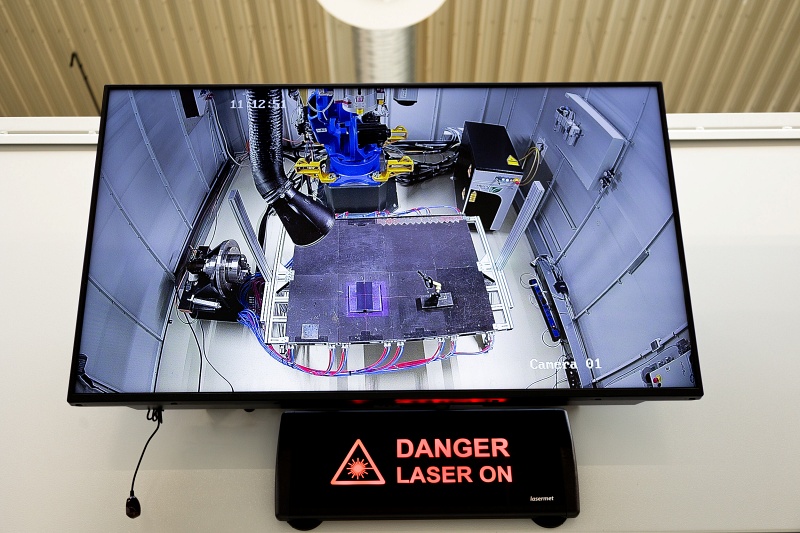 Laser-cured powder coatings