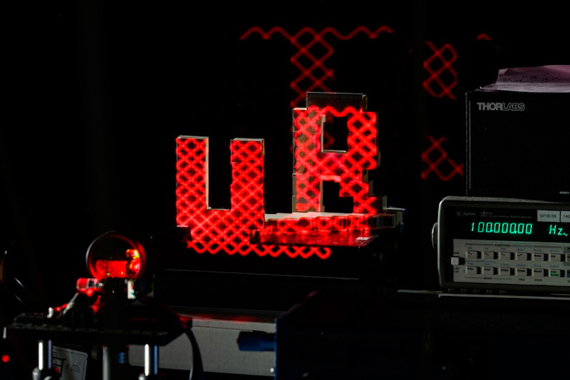 The laser can drive a lidar system on a spinning disc.
