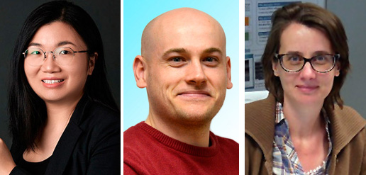 New SPIE  Senior Members: Fenglin Peng, Kayn Forbes, and Vicky Philipsen.