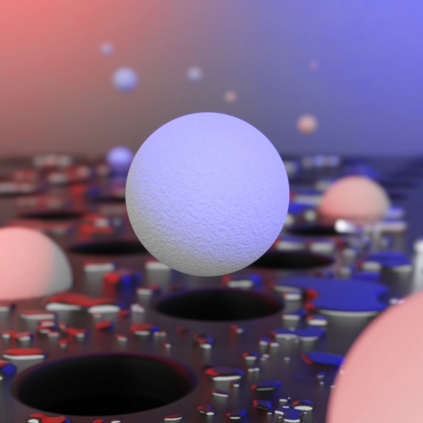 Enter the void: nanoplastics in nanoscale holes