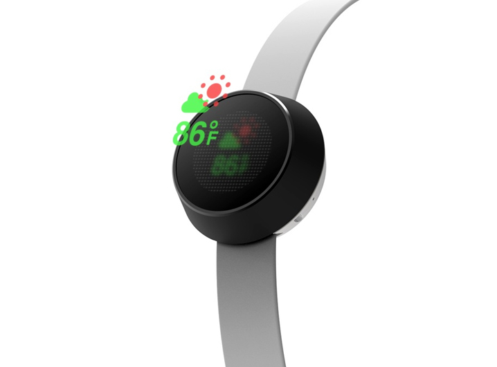 Prototype wearable aerial display.