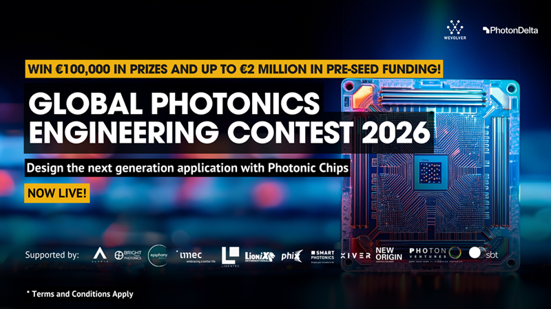 Prize comprises investment cash and consultancy services.