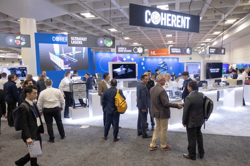 Coherent's Photonics West booth