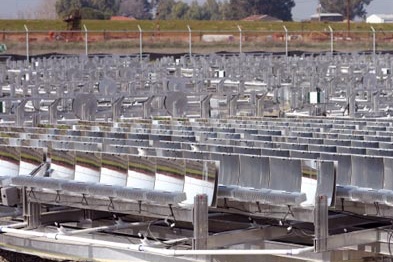 Greenvolts' parabolic mirrors Greenvolts' parabolic mirrors