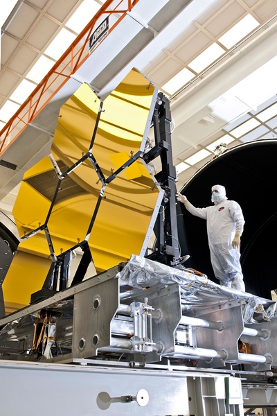 JWST mirrors: coated