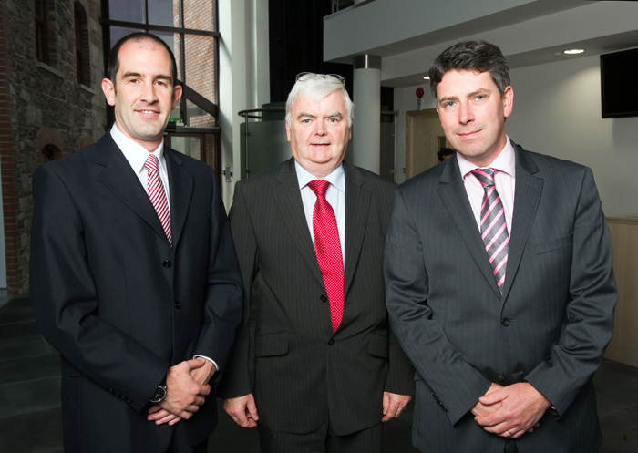 InfiniLED team: Bill Henry, CCO; Michael Grufferty (Tyndall Institute); Joe O'Keeffe, CEO.