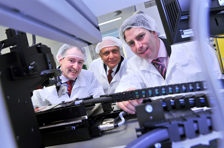 Popping a Cork: InfiniLED celebrates Canadian investment.