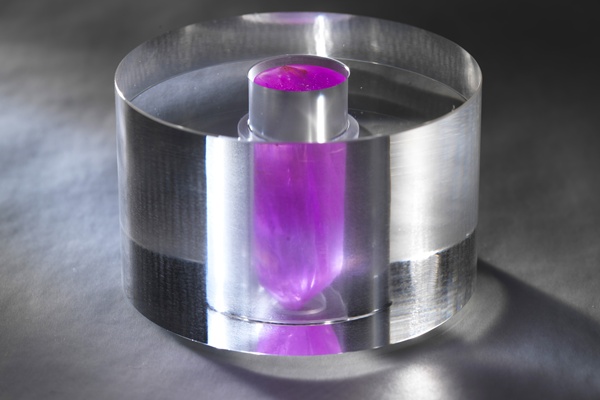 Ruby-colored; but not ruby