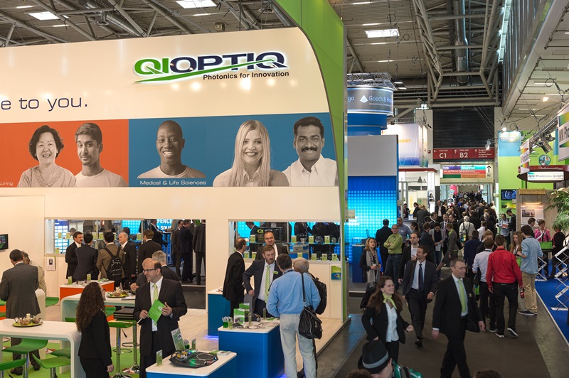 Qioptiq booth at Laser 2013 trade show