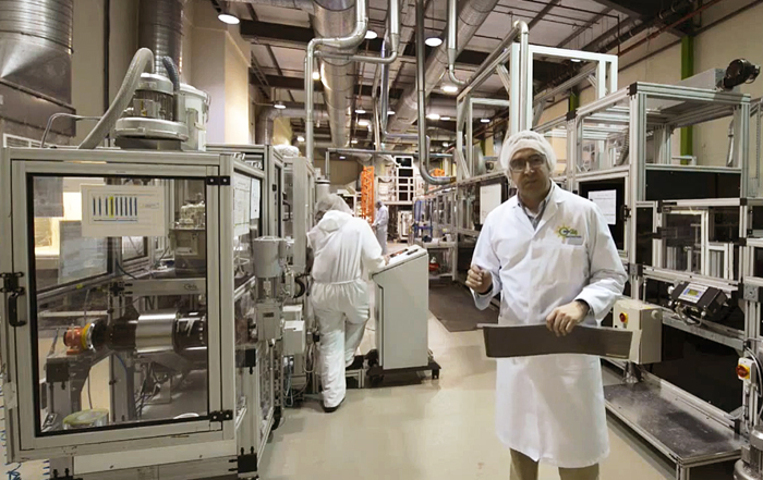 G24i's production facility for GCells in Newport.