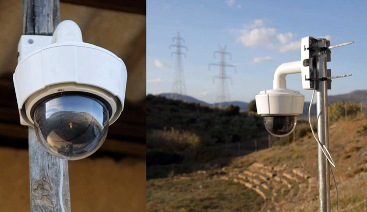 Infrared cameras can capture rises in temperature.