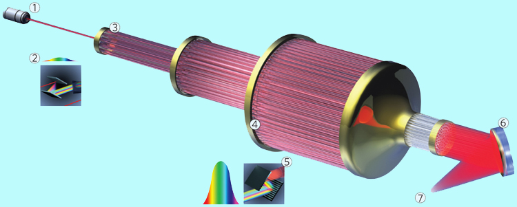 Principle of a coherent amplifier network.