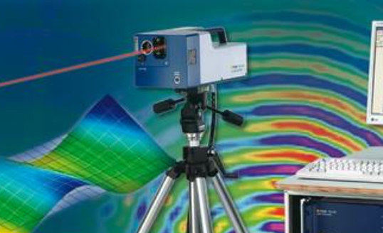 The detector is based on a microscanning laser doppler vibrometer from Polytec.