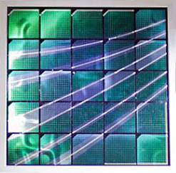 Laser welding will connect several solar cells into a single module.