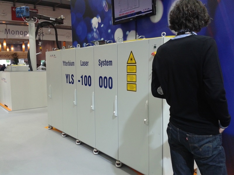 IPG's 100kW fiber laser