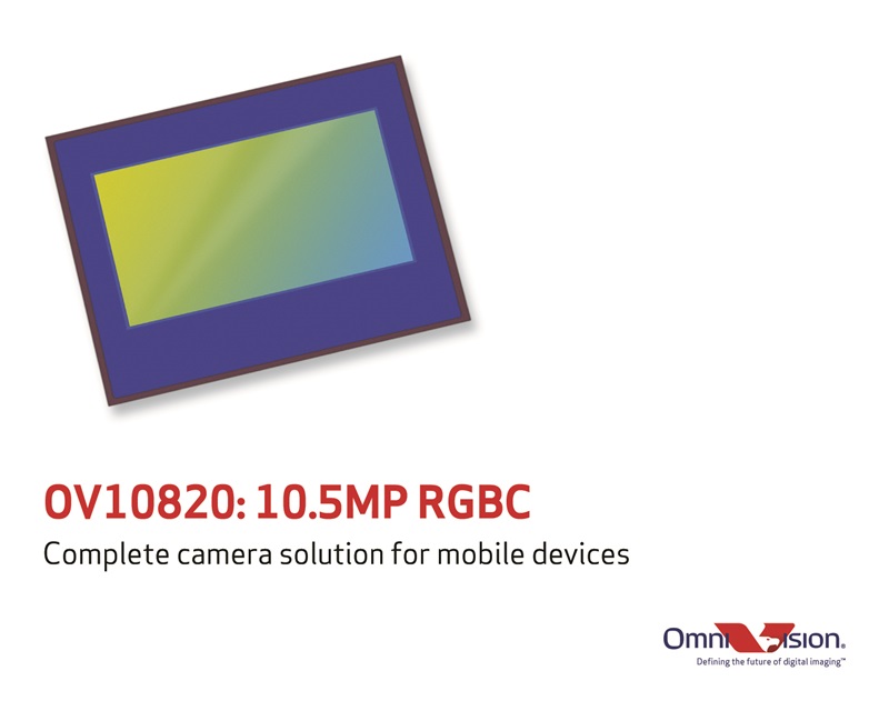 New 10.5 megapixel sensor for handsets New 10.5 megapixel sensor for handsets