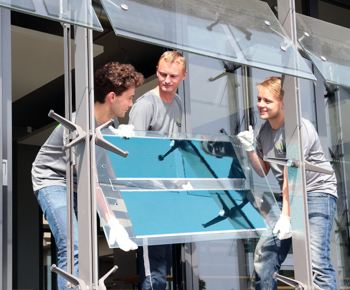 Heliatek has fitted its power-generating Heliafilm to the company HQ in Dresden.
