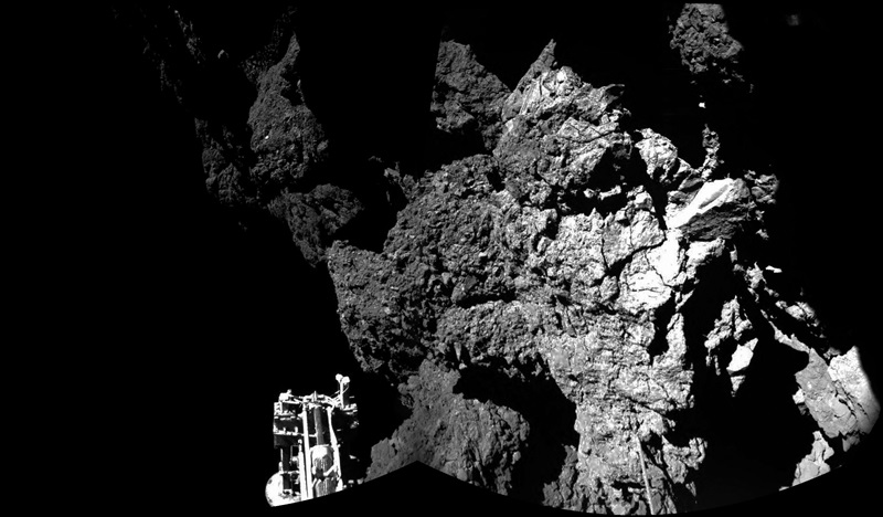 Comet close-up: Philae's first shot from 67P Comet close-up: Philae's first shot from 67P