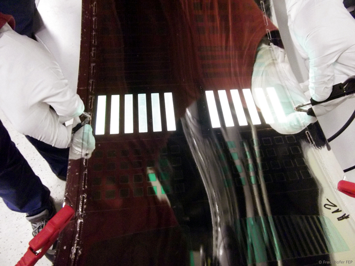 Flexible OLEDs made by roll-to-roll manufacturing.