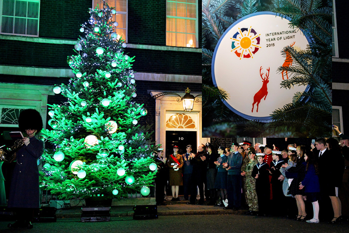Lighten up: David Cameron, UK Prime Minister (center) cannot wait for 2015. 