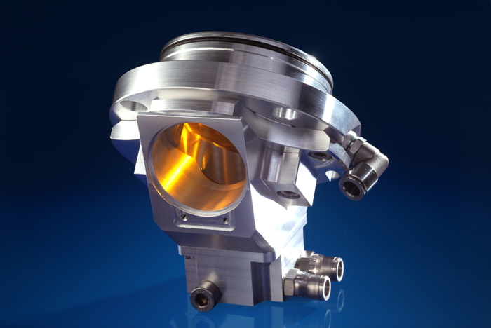 Zinc selenide beam coupling device for laser processing observation.