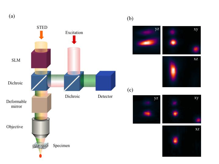 Correcting for specimen-induced aberrations.