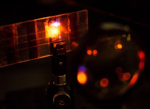 Night and day: a bright display for advertisements at night transformed into solar energy store by day.