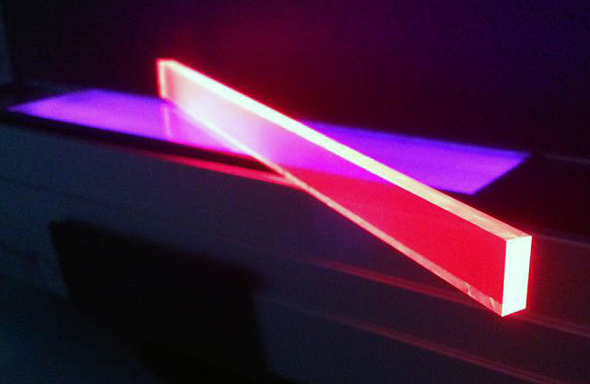 Quantum dot luminescent solar concentrator devices.