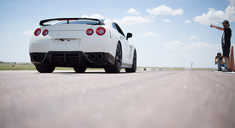 Job done: once fixed, ER's Evo went on to win a speed trial.