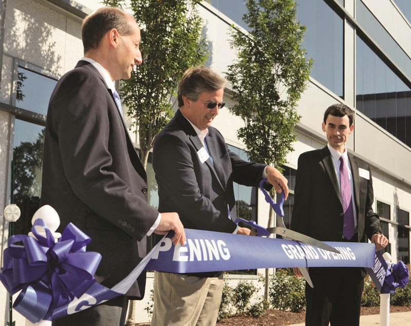 Cutting the ribbon in Princeton