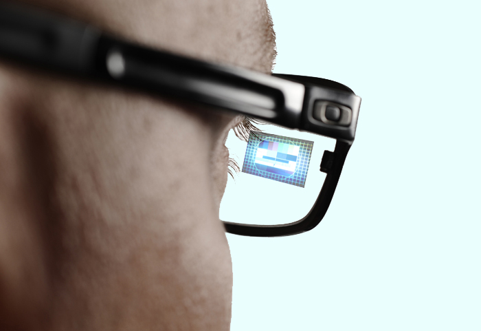 User’s view of the VTT display.