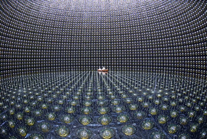 Hamamatsu-assisted: Inside the Super-Kamiokande Observatory.