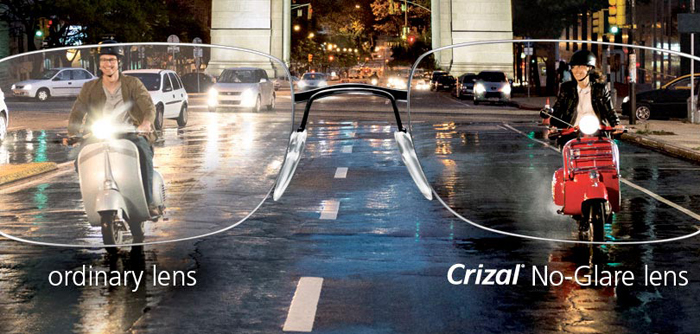 Safety conscious: Essilor has previously developed glare-free optical coatings. 