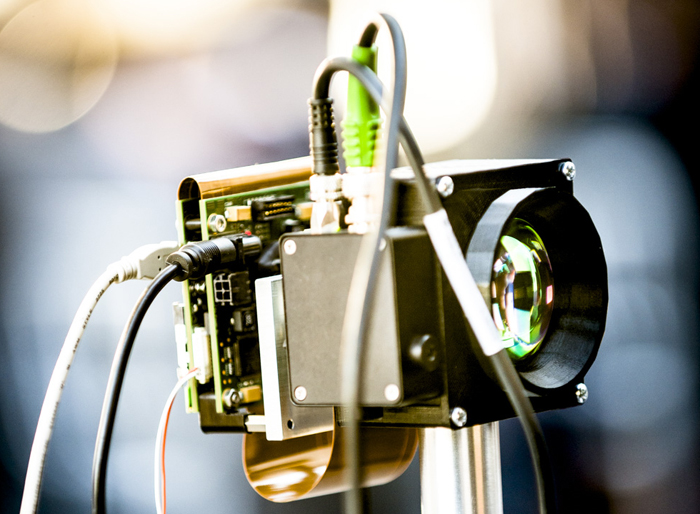 Prototype of QuantIC's single-pixel sensor system.