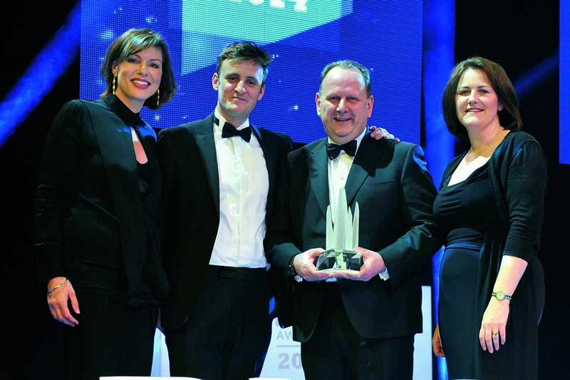Winner: Optos CEO Roy Davis at the UK PLC Awards